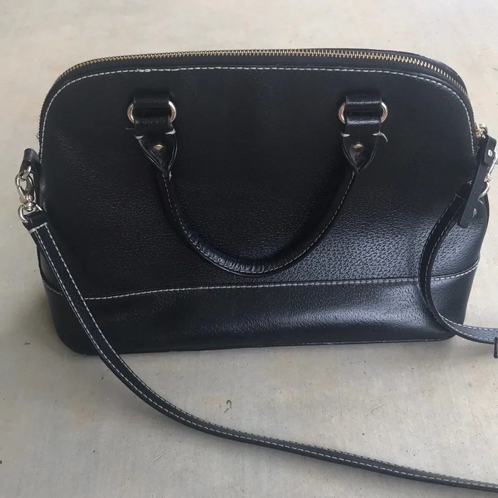Kate Spade Black Dome Crossbody Hand Bag Purse